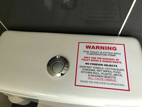 Warning notice sticker - warning, sign