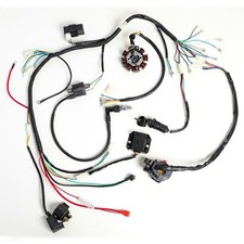 Electric Wiring Harness Wire Loom CDI Stator Full Kit For ATV QUAD 150/200/250CC