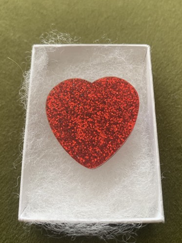 Tatty devine red heart acrylic - heart,