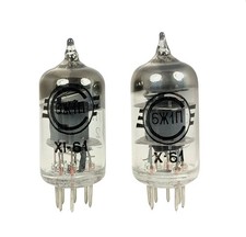 Matched Pair 6J1P 6ZH1P Tubes Rare Svetlana Vintage D Getter EF95 6J1 NOS 1961