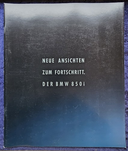 Bmw series 850i brochure - 850i,