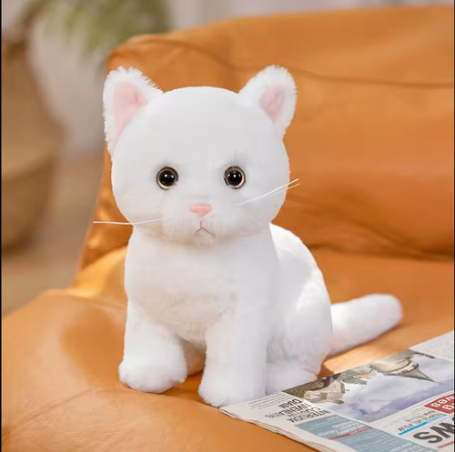 White cat soft toy - , plush