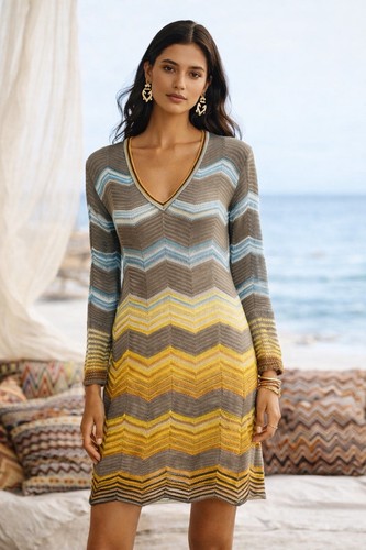 Missoni kaftan mini dress - missoni,