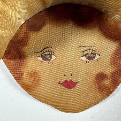 Vintage silk pin cushion head - silk,