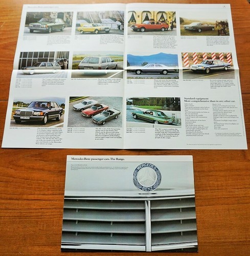 1980 mercedes brochure - brochure, poster