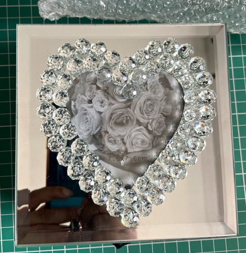Mirrored glass jewellery box - mirrored,