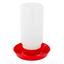 KCT AUTOMATIC CHICKEN FEEDER 1KG OUTDOOR POULTRY FEED TROUGH HEN BIRD DUCK FOOD