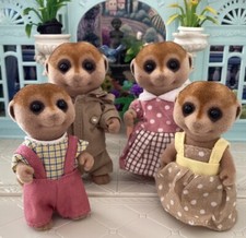 Sylvanian Families Meerkat Family   Early Addition 1985.  Vintage ✨Free Postage✨