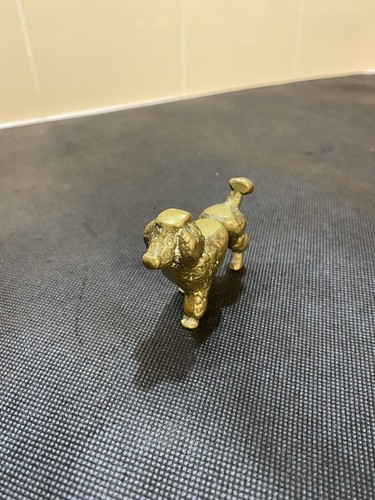 Vintage brass standard poodle - brass,