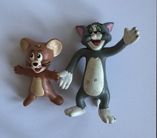 Vintage Tom & Jerry Bendable Figures Marx Toys X 2