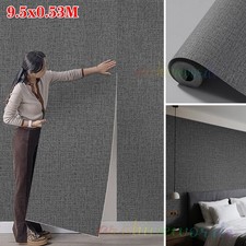 Grey Linen Effect Wallpaper