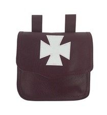 Masonic Regalia Knight Templar Alms Brown Bag MC048