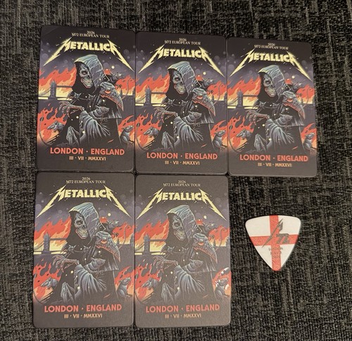 Metallica fan cards - 5x,