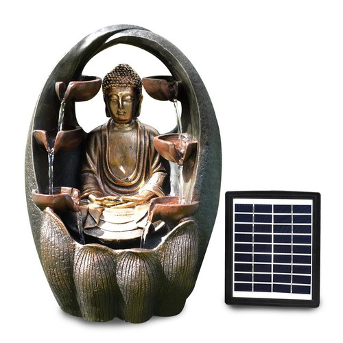 Solar water fountain garden - water,