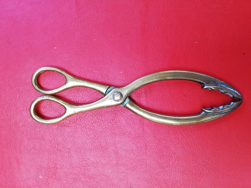 Vintage scissor style brass - scissor,