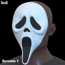 SCREAM 7 GHOST FACE  Helmet 3D