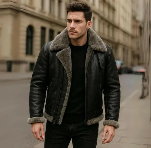 Men handmade shearling - handmade,