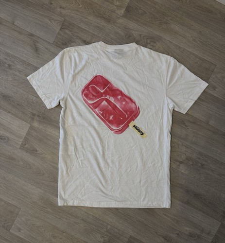 Stussy popcicle shirt white - stussy, t