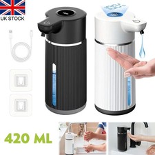 Automatic Soap Dispenser Rechargeable NonTouch Liquid Soap Dispenser No Drilling