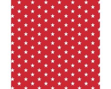 Cotton Fabric - Red & White