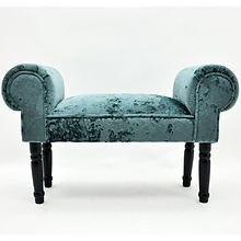 Window seat blue - window, velvet