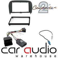Mercedes Benz SL R230 Car Stereo Double Din Fascia & Steering Wheel Kit CTKMB08