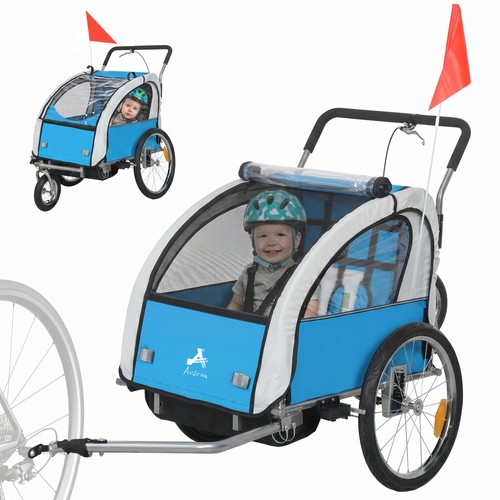 Homcom seat bike trailer - 2,