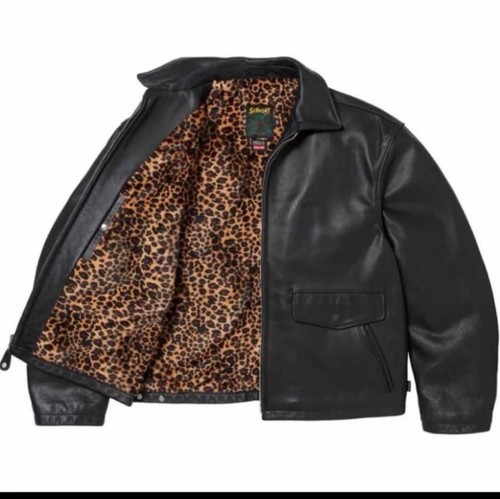 Supreme schott leather - leather, racer
