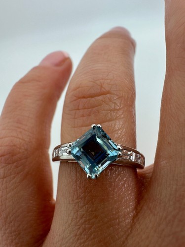 Platinum asscher cut - asscher,