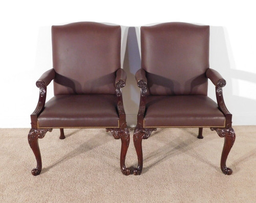 Pair baker furniture stately - furniture,