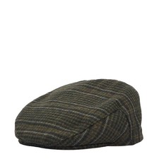NEW - Official Barbour Wilkin Flat Cap Olive Check