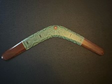 Vintage Australian Boomerang Aboriginal Tribal Art 22”