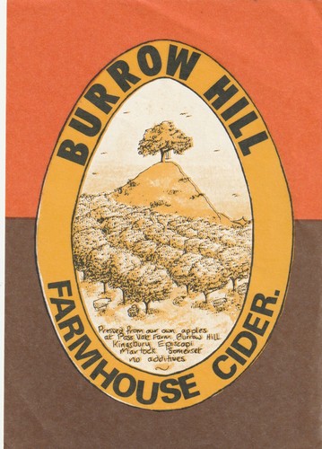 Cider flagon label burrow - flagon,