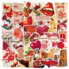 50 X Red Cute Vintage