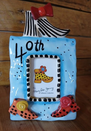 40th birthday ceramic photo - 40th,