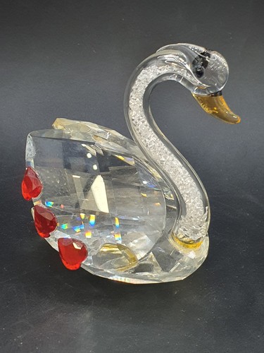 Crystal swan figurine clear - crystal,