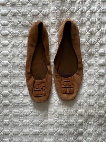 Tory burch brown suese pumps - brown,