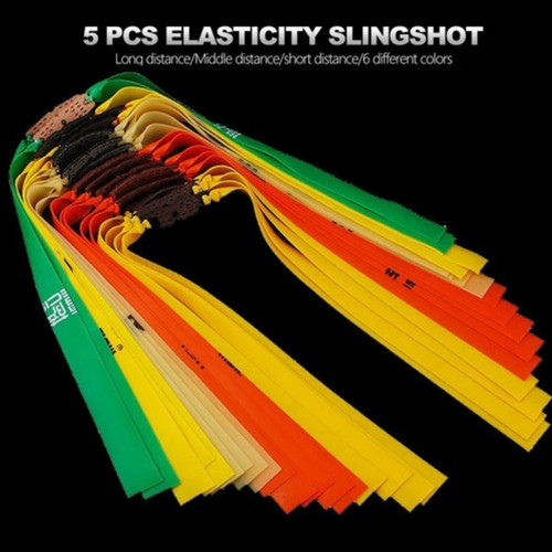 Flat rubber bands slingshot - 5,