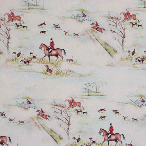 The hunt double width - hunt, fabric