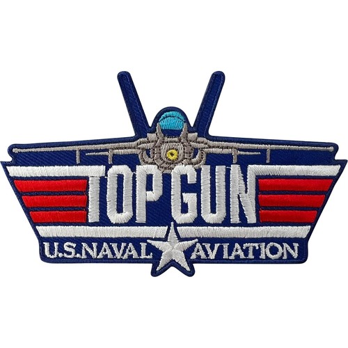 Top gun patch iron sew - sew, on