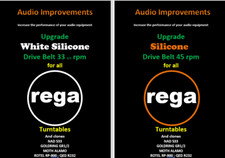 Rega Planar Upgrade 2 in 1 Silicone Drive Belt Upgrade kit NEW