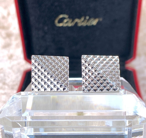 Cartier cufflinks 925 sterling - cartier,