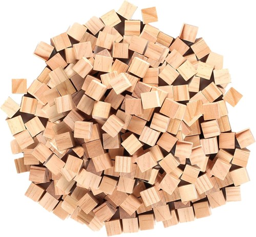 Wooden cubes small 500 pcs - cubes,