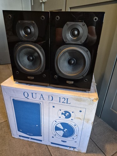 Quad 12l hifi speakers piano - hifi,