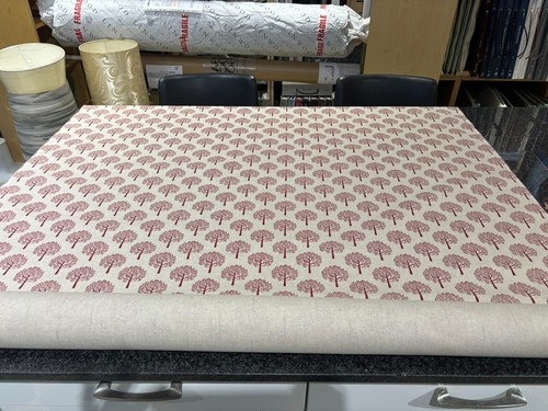 Fabric remnants red mulberry - fabric,