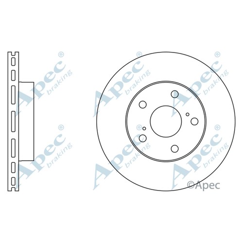 Brake discs vented for - 2x,