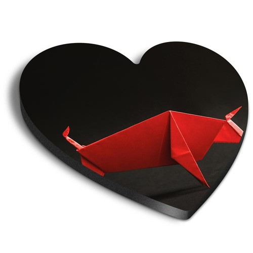 Heart fridge mdf magnet - 1x,