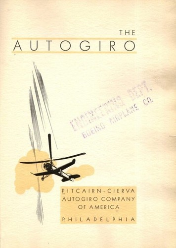Cierva autogyro 1930 s - cierva, 1930's