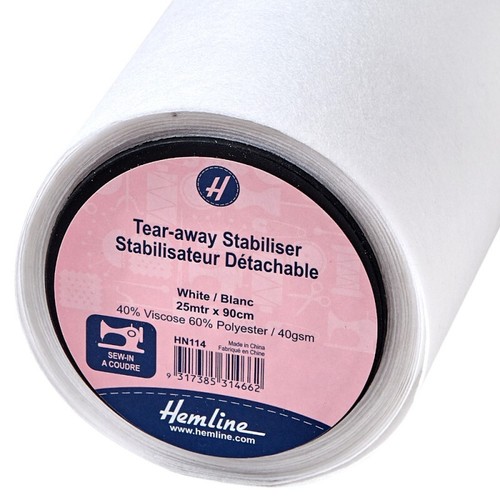 Hemline stabiliser tear away - stabiliser, tear-away