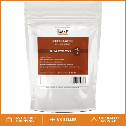 Natural 100g beef gelatine - natural,
